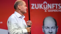 Kandidát na německého kancléře za SPD Olaf Scholz