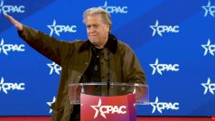 Steve Bannon, bývalý poradce Donalda Trumpa na konferenci CPAC