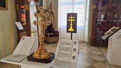 Haptický model Závišova kříže v klášteře ve Vyšším Brodě