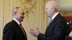 Vladimir Putin a Joe Biden v Ženevě