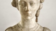 Mramorová busta italského renesančního sochaře Donatella, která zobrazuje italskou šlechtičnu Cecilii Gonzaga