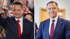 V druhém kole prezidentských voleb v Polsku proti sobě stanou Rafal Trzaskowski (vlevo) a Karol Nawrocki
