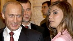 Ruský prezident Vladimir Putin a gymnastka Alina Kabaeva