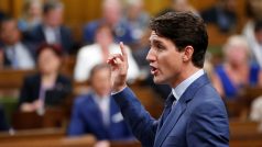 Kanadský premiér Justin Trudeau v parlamentu