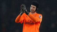 Brankář Arsenalu Petr Čech