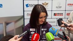 Martina Sáblíková na tiskové konferenci