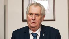 Miloš Zeman ve volební den