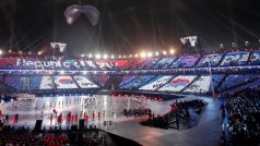 Slavnostní zahájení paralympijských her v Pchjongčchangu.