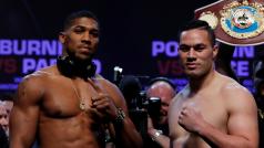 Anthony Joshua (vlevo) a Joseph Parker