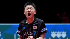 Tomokazu Harimoto po vítězství na Japan Open