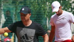 Marián Vajda se svým staronovým svěřencem Novakem Djokovićem