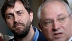 Katalánští exministři Toni Comín (vlevo) a Lluís Puig