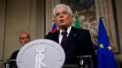 Italský prezident Sergio Mattarella