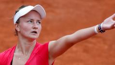 Barbora Krejčíková na tenisovém French Open.