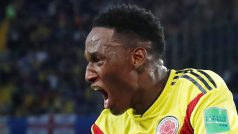 Yerry Mina (vlevo) zažil úspěšné mistrovství světa