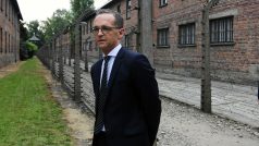 Šéf německé diplomacie Heiko Maas při návštěvě Osvětimi