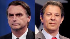 Brazilští prezidentští kandidáti Jair Bolsonaro a Fernando Haddad