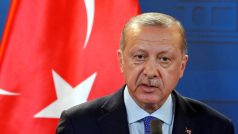 Turecký prezident Recep Tayyip Erdogan během své návštěvy Budapešti