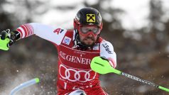 Marcel Hirscher během závodu ve finském Levi.