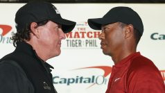 Phil Mickelson a Tiger Woods