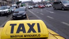 Stávka taxikářů v Praze