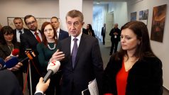 Premiér v demisi Andrej Babiš a středočeská hejtmanka Jaroslava Pokorná Jermanová