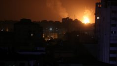 Izrael bombardoval Gazu v odvetě za rakety mířící na Tel Aviv.