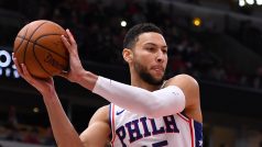 Australský basketbalista Ben Simmons v dresu Philadelphia 76ers