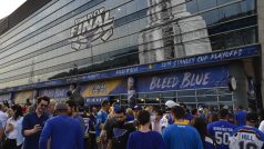 Fanoušci St. Louis se chystají na zápas finále play-off NHL