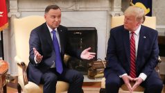 Polský prezident Andrzej Duda s americkým protějškem Donaldem Trumpem