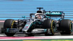 Lewis Hamilton v Mercedesu ve Velké ceně Francie