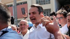 Lídr Nové demokracie Kyriakos Mitsotakis po odvolení