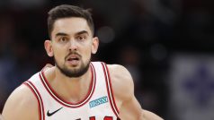 Basketbalista Tomáš Satoranský v dresu Chicaga Bulls