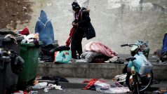 Vyklízení migračního tábora v Paříži