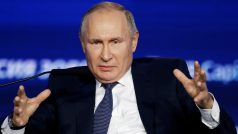 Ruský prezident Putin v projevu na investičním fóru v Moskvě