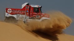 Aleš Loprais se svým kamionem na Rally Dakar