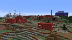 Rozvodna jaderné elektrárny Černobyl ve hře Minecraft