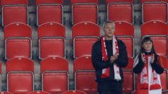 Komorní atmosféra na stadionu Slavie v Edenu