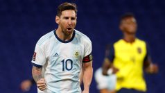 Lionel Messi se raduje z gólu