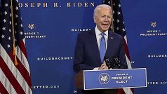 Biden v divadle Queen ve svém domovském městě Wilmington oficiálně představuje svůj tým spolupracovníků pro oblast ekonomiky