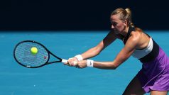 Petra Kvitová během zápasu na Australian Open