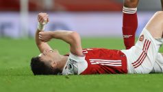 Zraněný obránce Arsenalu Kieran Tierney