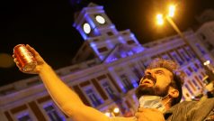 Čirá radost na madridském náměstí Puerta del Sol