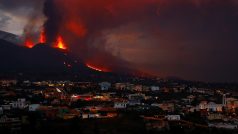 Výhled na El Paso na kanárském ostrově La Palma (foto z 24. 10. 2021)