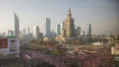 Nacionalisté pochodovali Varšavou na Polský den nezávislosti