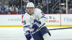 Ondřej Kaše z Toronta a Logan Stanley z Winnipegu