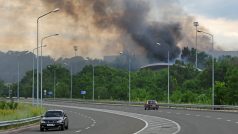 Následky ruského ostřelování ukrajinského Doněcku