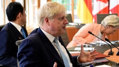 Britský premiér Boris Johnson na summitu G7