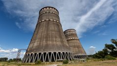 Chladící věže Záporožské jaderné elektrárny
