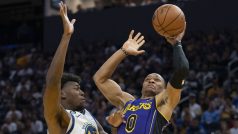 Hráči LA Lakers a Golden State